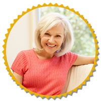 Woman smiling at camera