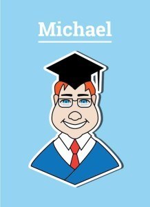 Michael Wears Glasses